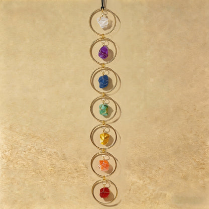 Natural raw crystal wall hanging, feng shui decoration