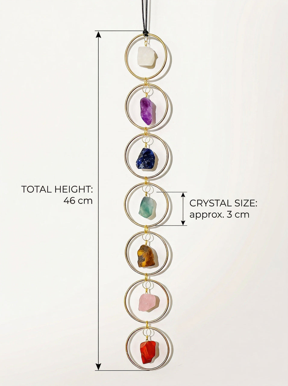 Natural raw crystal wall hanging, feng shui decoration