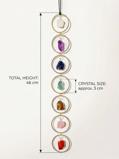 Natural raw crystal wall hanging, feng shui decoration