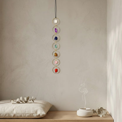 Natural raw crystal wall hanging, feng shui decoration